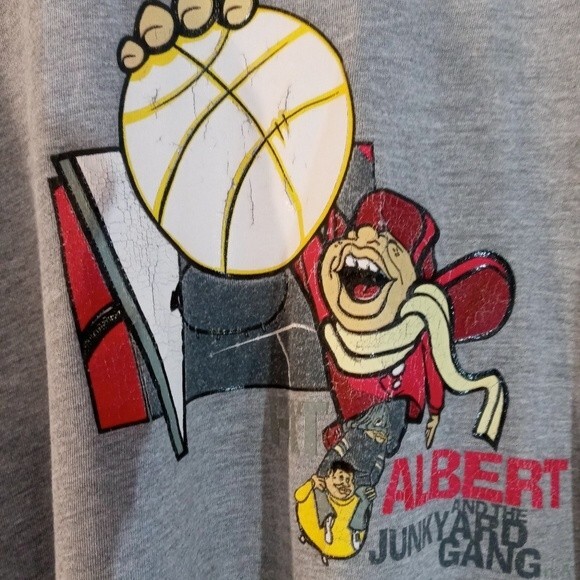 VTG 1972 Platinum Fubu Albert And The Junkyard Gang Platinum T-shirt sz … - Picture 3 of 11